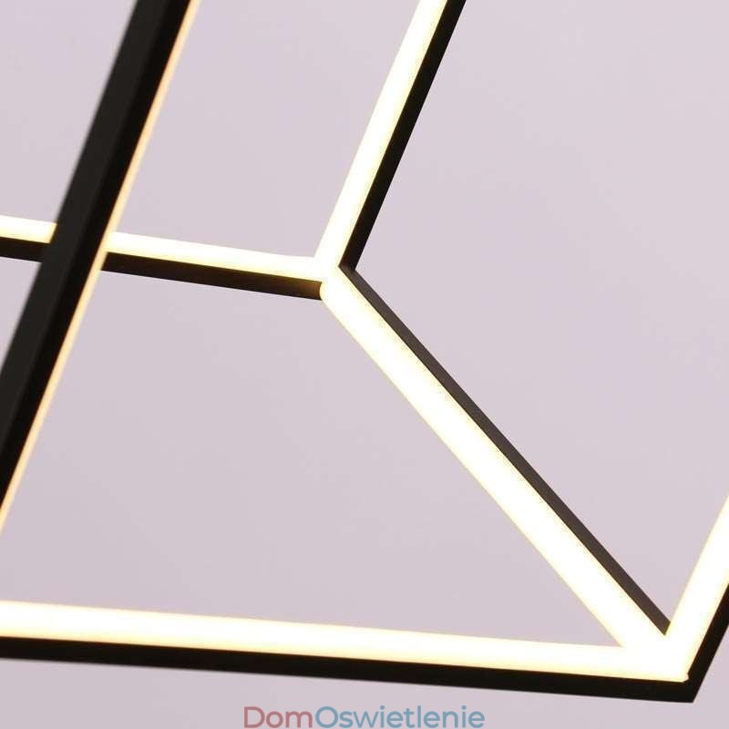 Czarna lampa wisząca Geometryczne oświetlenie kostki