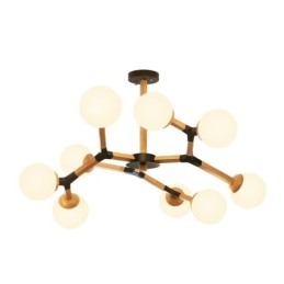 Nordic Magic Bean Wisząca lampa Kreatywna drewniana oprawa świetlna