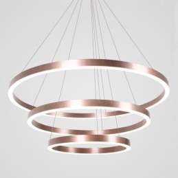Wisząca lampa rysunek rzemiosło 3 pierścienie lampa 80+60+40cm