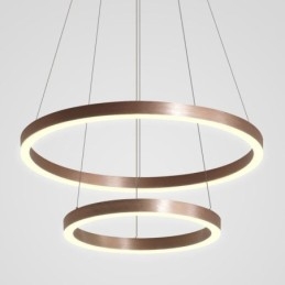 Wisząca lampa rysunek rzemiosło 2 pierścienie lampa 60+40cm