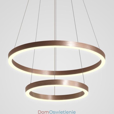 Wisząca lampa rysunek rzemiosło 2 pierścienie lampa 60+40cm Wisząca lampa rysunek rzemiosło 2 pierścienie lampa 60+40cm