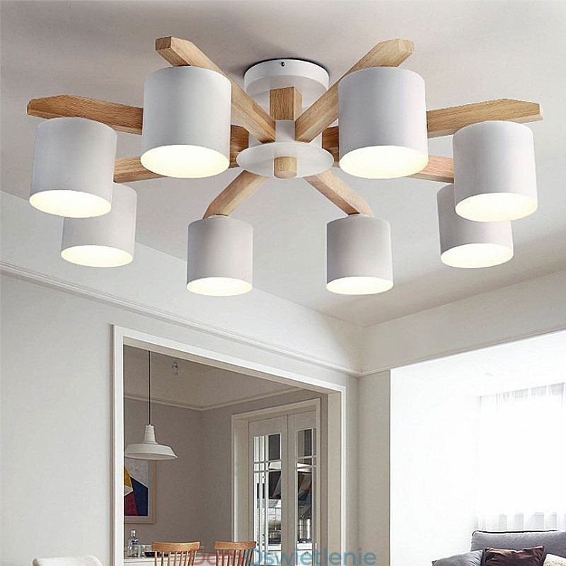 Nordic Log Lampa wisząca Macaron Light Fixting