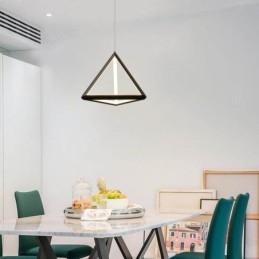 Wisząca lampa postmodernistyczna, trójkątna lampa geometryczna, kreatywne oświetlenie