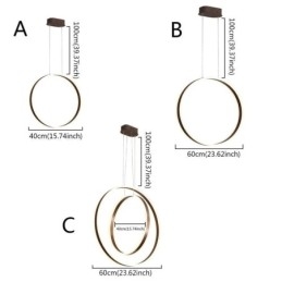 Nordic Lampa wisząca Akrylowy pierścień w kształcie lampy wiszącej