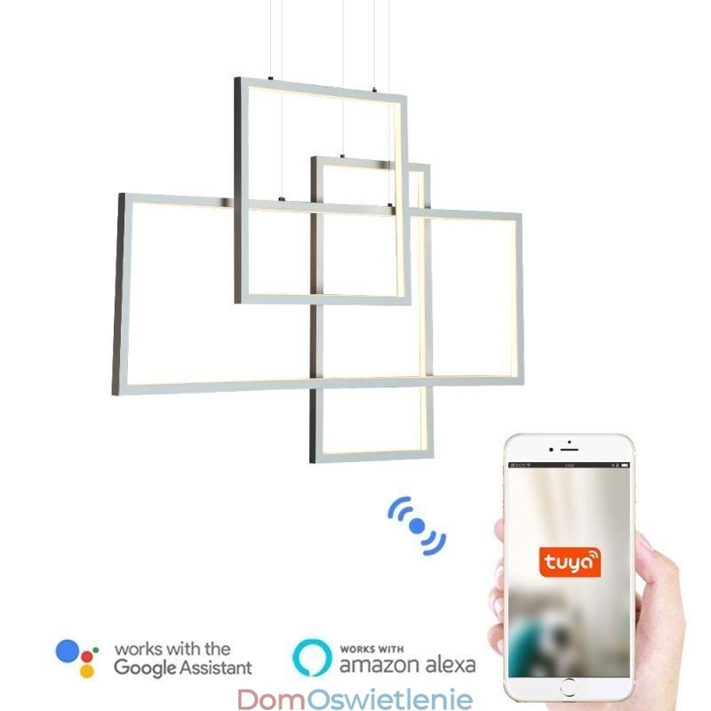 Lampa wisząca Nordic Lampa wisząca geometryczna kwadratowa