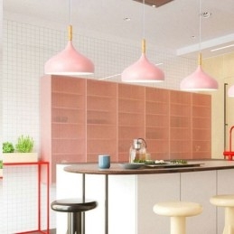 Nowoczesna lampa wisząca aluminiowa lampa Macaron Home Regulowane światło