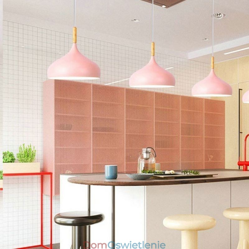 Nowoczesna lampa wisząca aluminiowa lampa Macaron Home Regulowane światło