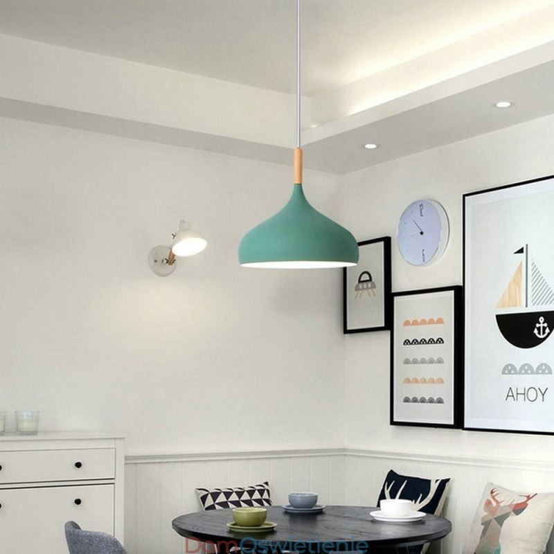 Nowoczesna lampa wisząca aluminiowa lampa Macaron Home Regulowane światło