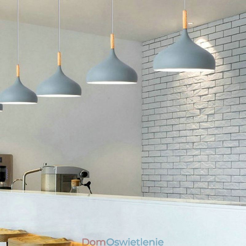 Nowoczesna lampa wisząca aluminiowa lampa Macaron Home Regulowane światło