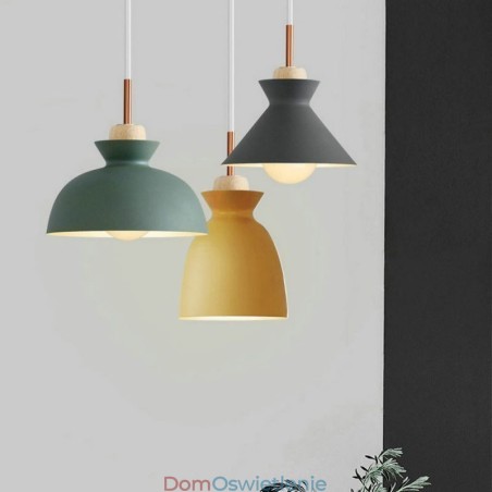 Wisząca lampa Nordic Metal Dome Macaron Colors Lamp Light Wisząca lampa Nordic Metal Dome Macaron Colors Lamp Light