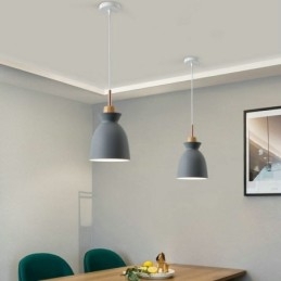 Wisząca lampa Nordic Metal Dome Macaron Colors Lamp Light