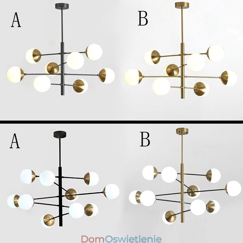 Współczesna lampa wisząca Magic Bean Sputnik Chandelier Lamp