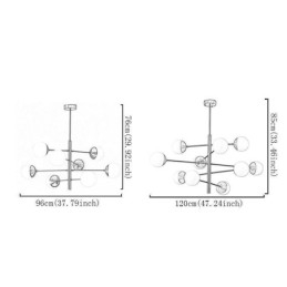 Współczesna lampa wisząca Magic Bean Sputnik Chandelier Lamp