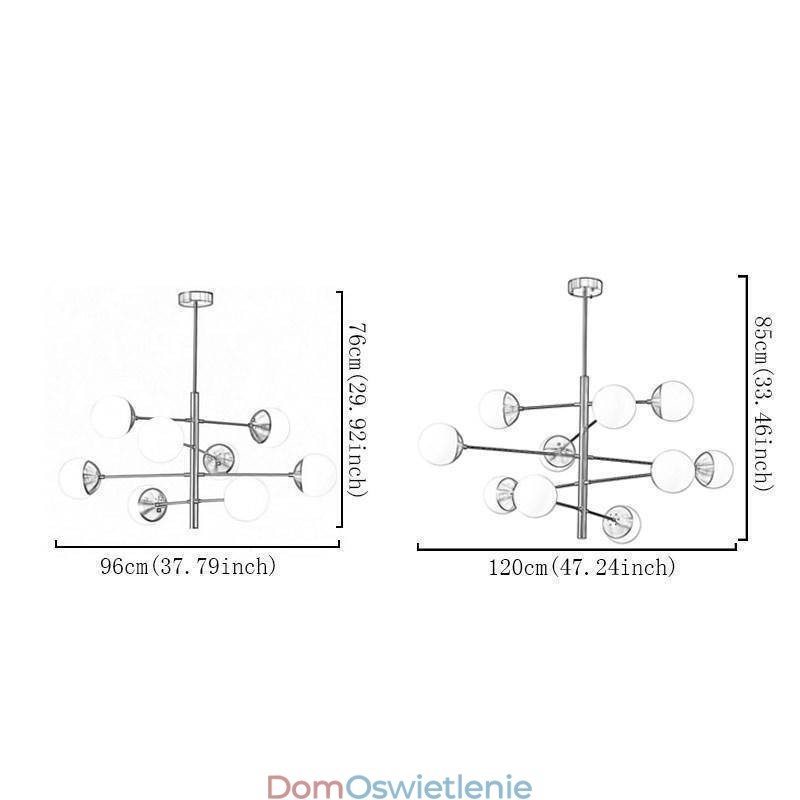 Współczesna lampa wisząca Magic Bean Sputnik Chandelier Lamp
