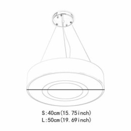 Nowoczesna, unikalna lampa wisząca okrągła lampa prosta, ciepła, świetlna