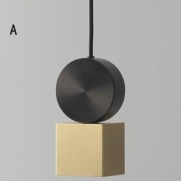 Nowoczesna lampa wisząca Nordic akrylowa lampa geometryczna oświetlenie