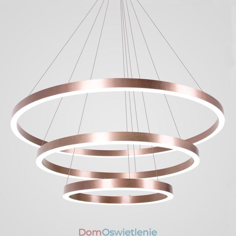 Wisząca lampa rysunek rzemiosło 3 pierścienie lampa 80+60+40cm