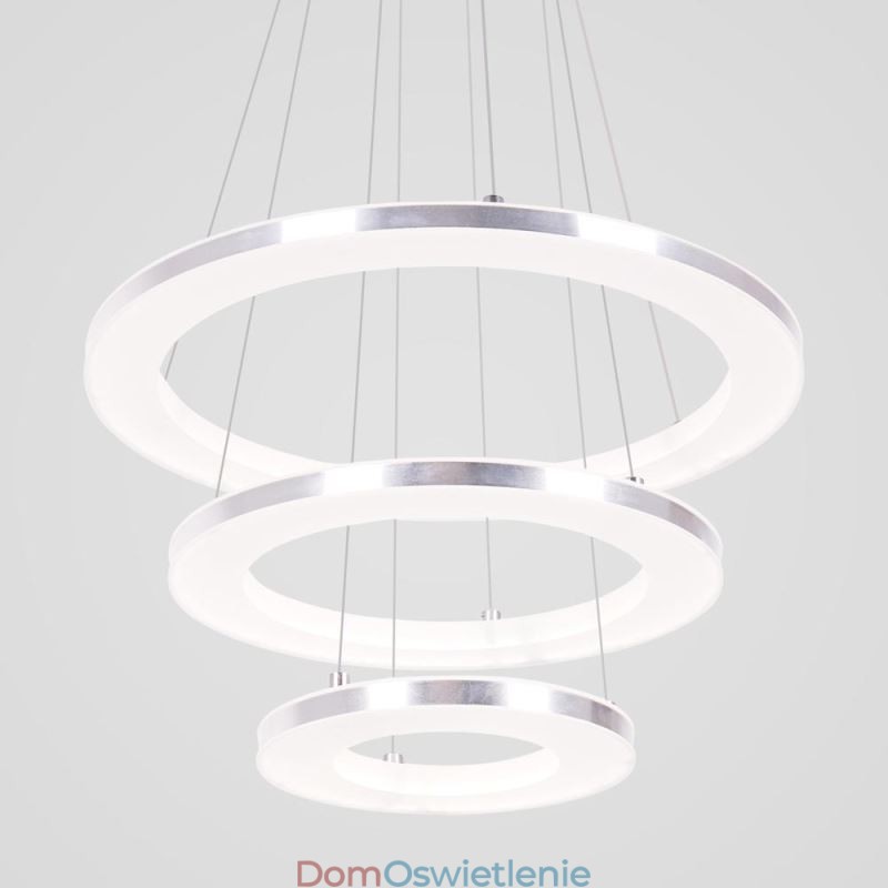 Nowoczesna lampa wisząca akrylowa 3 pierścienie lampa 40+30+20cm