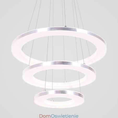 Nowoczesna lampa wisząca akrylowa 3 pierścienie lampa 40+30+20cm Nowoczesna lampa wisząca akrylowa 3 pierścienie lampa 40+30+20cm