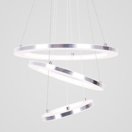 Nowoczesna lampa wisząca akrylowa 3 pierścienie lampa 40+30+20cm