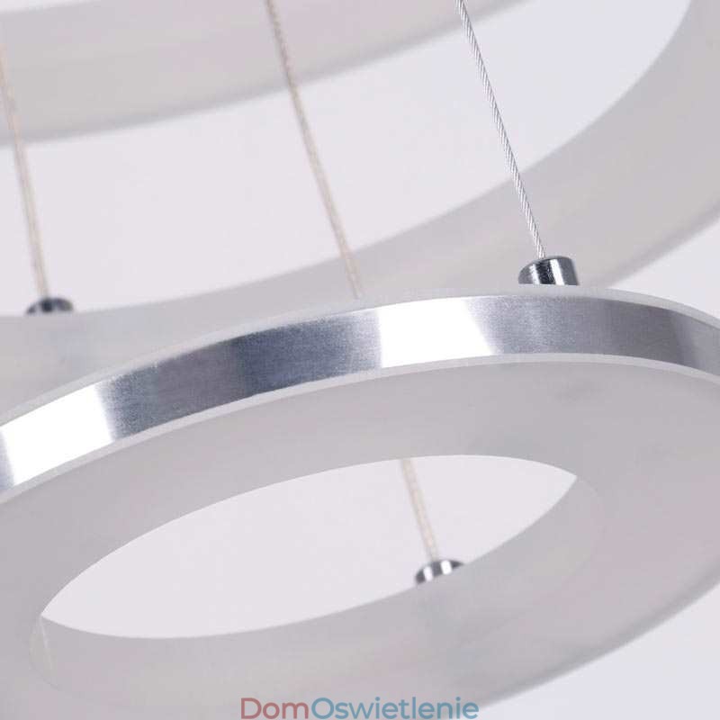 Nowoczesna lampa wisząca akrylowa 3 pierścienie lampa 40+30+20cm