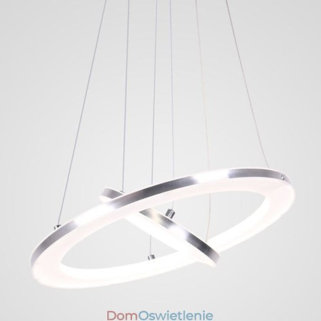 Nowoczesna lampa wisząca akrylowa 2 pierścienie lampa 40+20cm Nowoczesna lampa wisząca akrylowa 2 pierścienie lampa 40+20cm