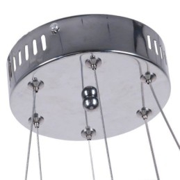 Nowoczesna lampa wisząca akrylowa 2 pierścienie lampa 40+20cm
