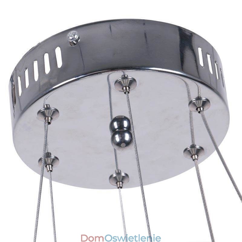Nowoczesna lampa wisząca akrylowa 2 pierścienie lampa 40+20cm