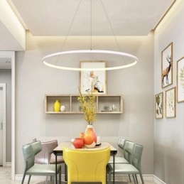 Nowoczesna lampa wisząca okrągła lampa 60cm 80cm