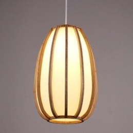 Wisząca lampa bambusowa Visual Comfort