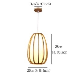 Wisząca lampa bambusowa Visual Comfort