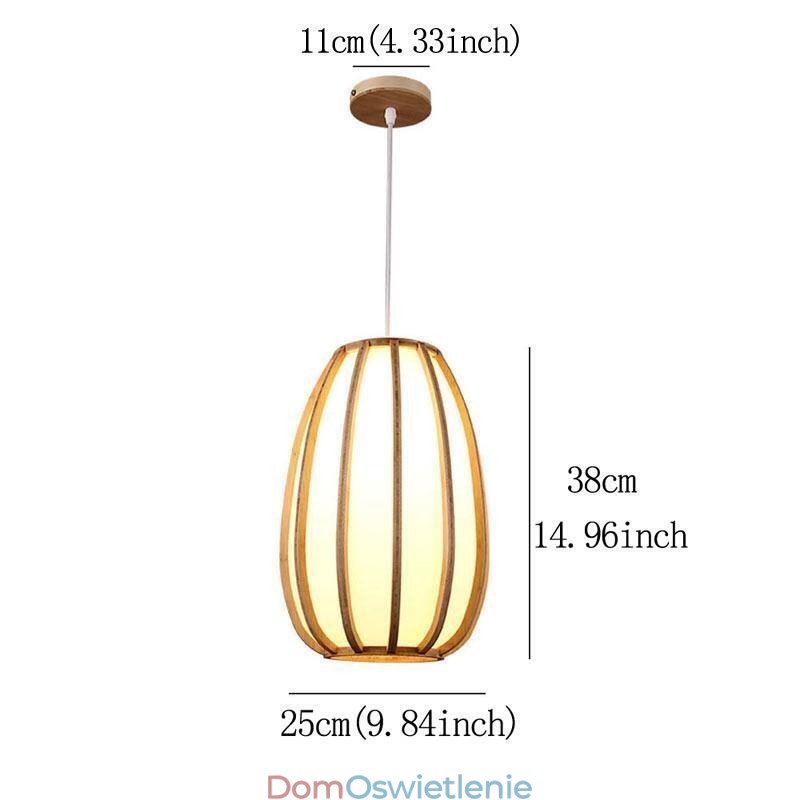 Wisząca lampa bambusowa Visual Comfort