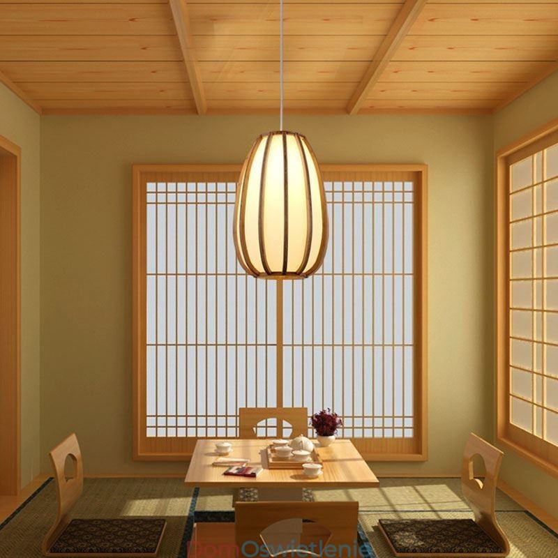 Wisząca lampa bambusowa Visual Comfort