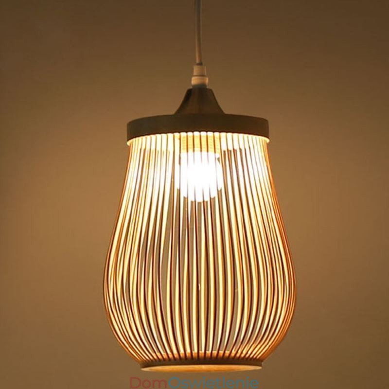 Lampa wisząca Hollow Cage Nowoczesne oświetlenie wiszące z bambusa
