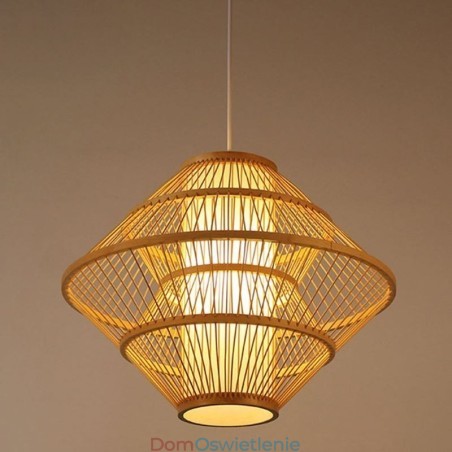 Żyroskopowa lampa wisząca z bambusa Żyroskopowa lampa wisząca z bambusa