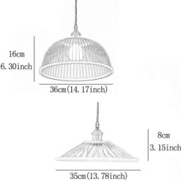 Wisząca lampa z bambusa Dome, ręcznie tkana lampa wisząca