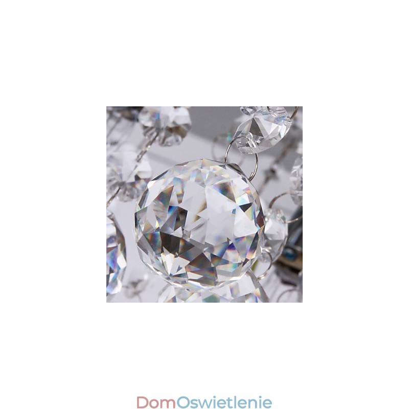 Lampa sufitowa nowoczesna kryształowa Living 5 świateł