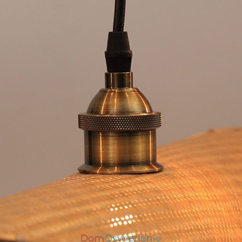Kreatywna lampa wisząca z liści Współczesna lampa wisząca z bambusa Oświetlenie herbaciarni