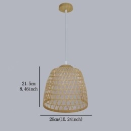Wisząca lampa wisząca Visual Comfort Dome Bamboo