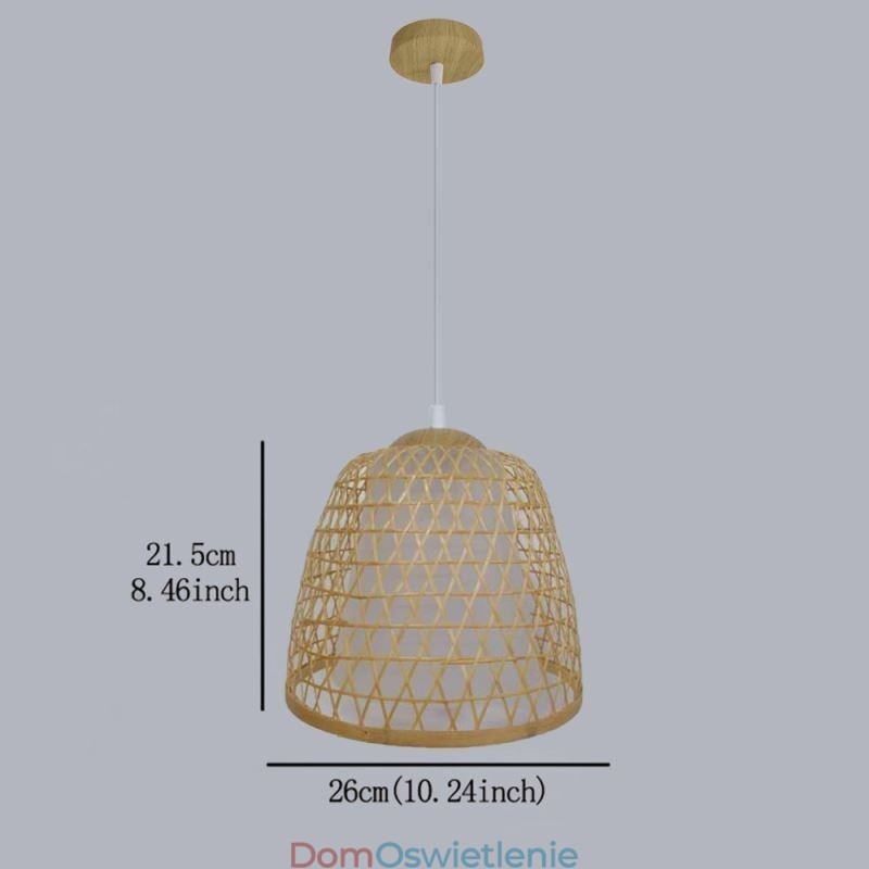 Wisząca lampa wisząca Visual Comfort Dome Bamboo