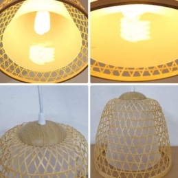 Wisząca lampa wisząca Visual Comfort Dome Bamboo