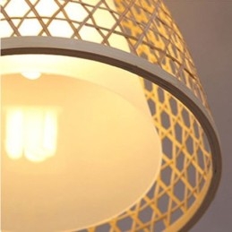 Wisząca lampa wisząca Visual Comfort Dome Bamboo