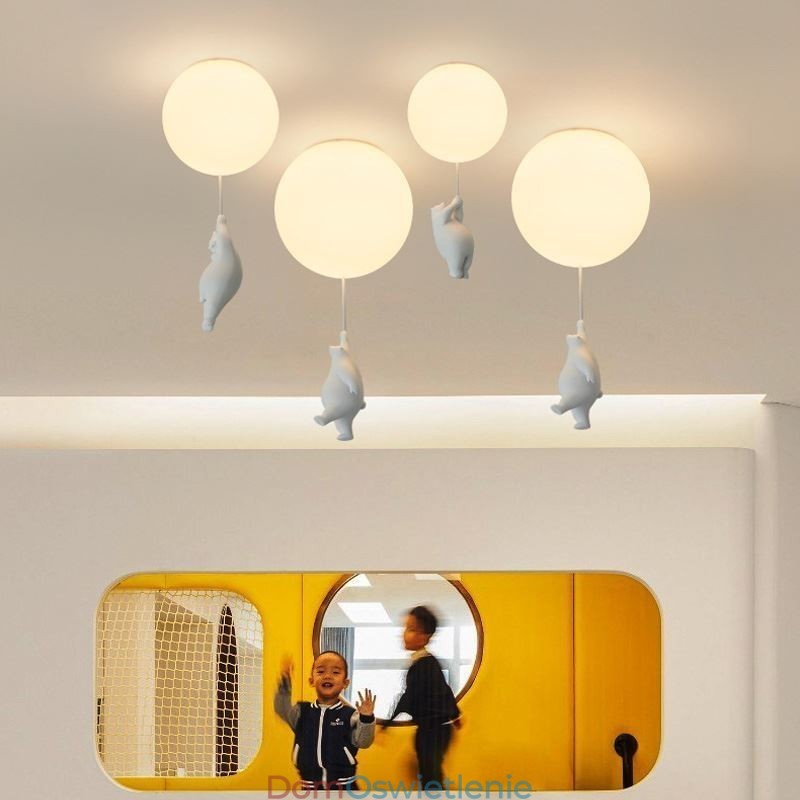 Nordic Ballon Lampa sufitowa akrylowa lampa wisząca dla dzieci