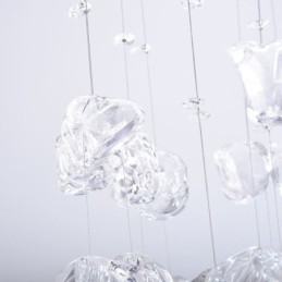Nordic Wisząca lampa Kreatywny motyl Szklana lampa wisząca