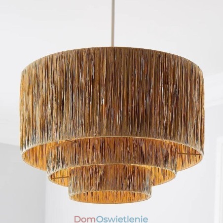 Wisząca lampa w stylu retro w stylu country, wielowarstwowa, abażur z papierowej liny, lampa sufitowa Wisząca lampa w stylu retro w stylu country, wielowarstwowa, abażur z papierowej liny, lampa sufitowa