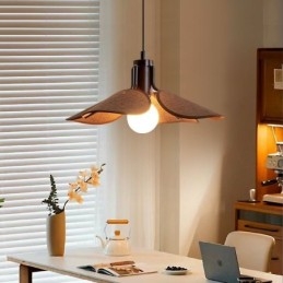 Nordic Wisząca Lampa Wabi Sabi Style Tkanina Abażur Dekoracyjna Lampa Sufitowa