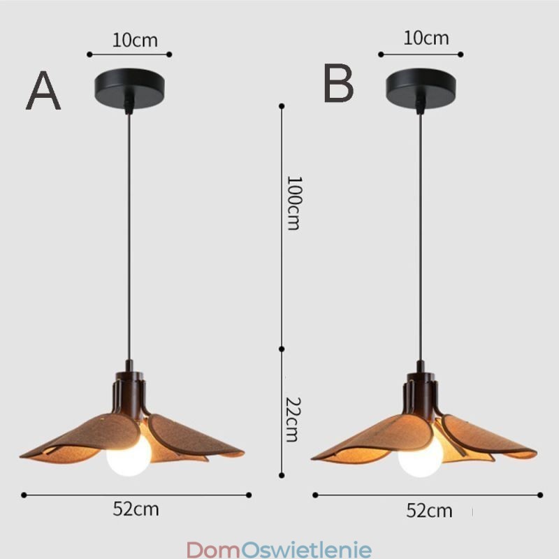 Nordic Wisząca Lampa Wabi Sabi Style Tkanina Abażur Dekoracyjna Lampa Sufitowa