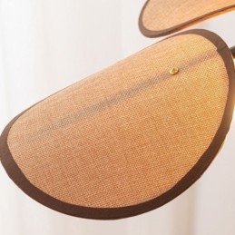 Nordic Wisząca Lampa Wabi Sabi Style Tkanina Abażur Dekoracyjna Lampa Sufitowa