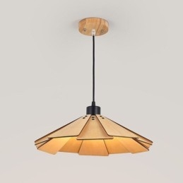 Wisząca lampa Kreatywna retro drewniana lampa sufitowa