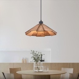 Retro Wisząca Lampa Kreatywna Drewniana Lampa Sufitowa